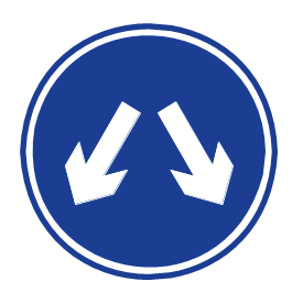 Pass Either Side Sign: What Drivers Should Know