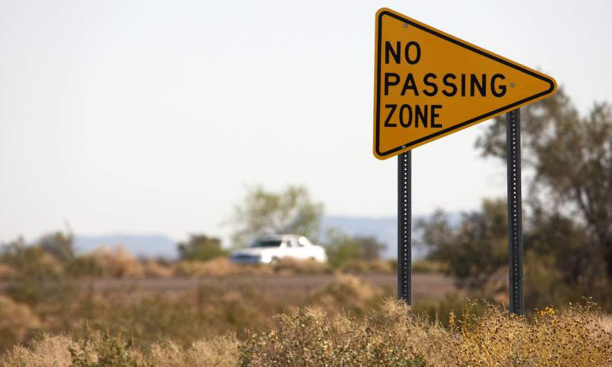 No Passing Zone Sign Meaning Safety Tips DriveeUAE