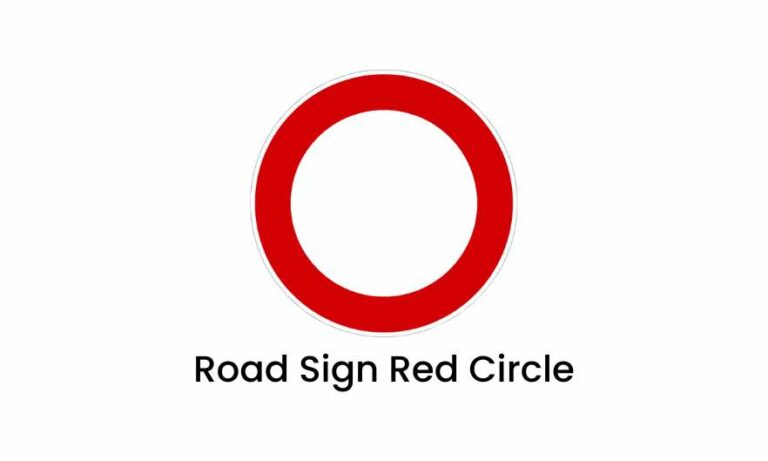 What Does Blue Circle Road Sign Mean