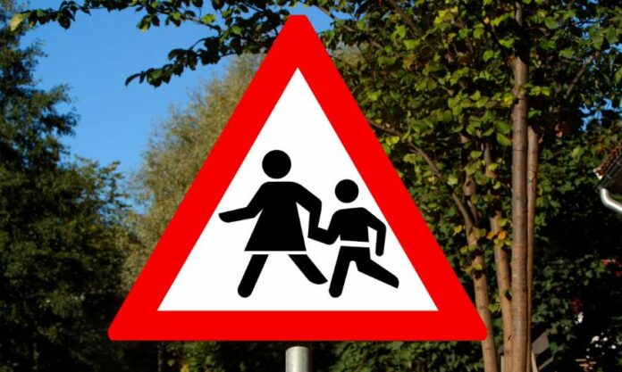 school zone sign