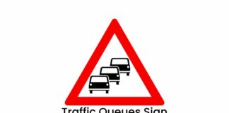 what is traffic queue sign