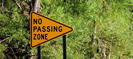 Shape Of No Passing Zone Sign