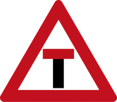 T Junction Sign